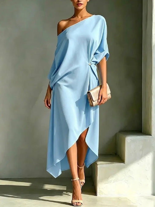 Camila Robe élégante asymétrique