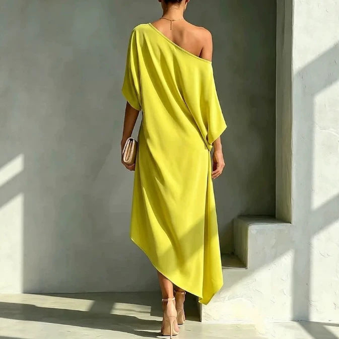 Camila Robe élégante asymétrique