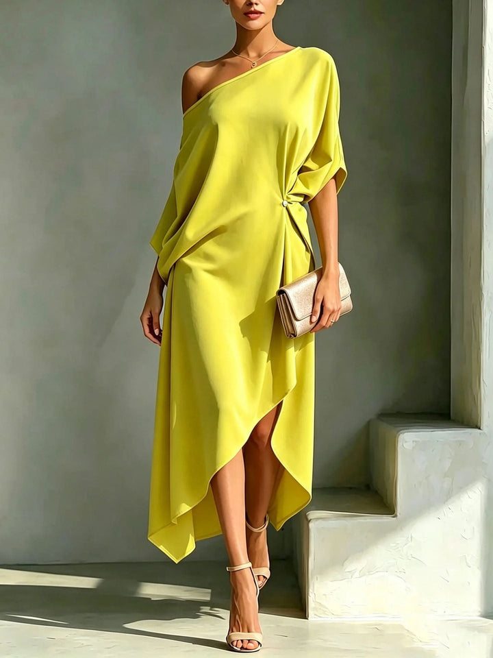 Camila Robe élégante asymétrique