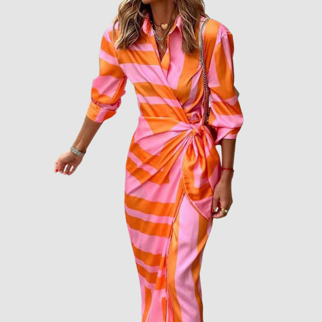 Robe rayée élégante Cecilia